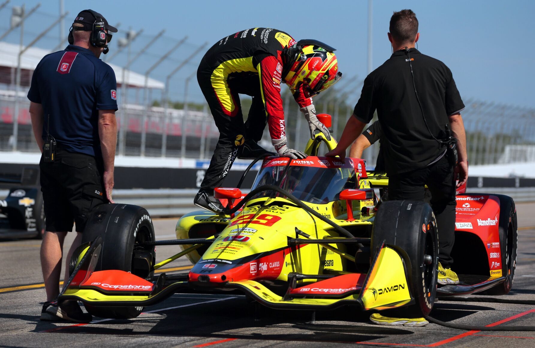 Indycar testing for Bommarito Automotive Group 500